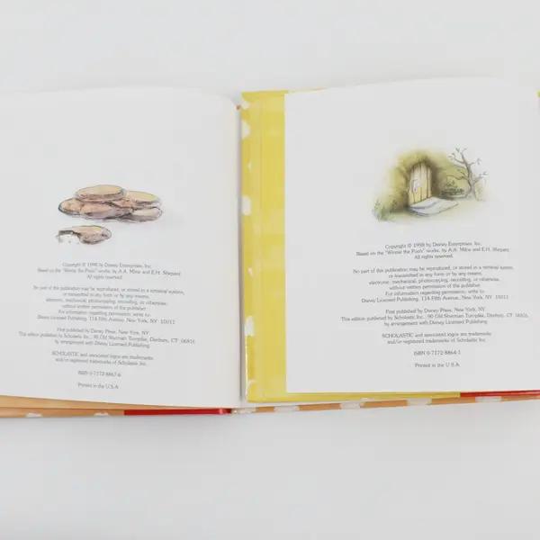 Lot of 2 Vintage 1998 Disney's My Very First Winnie the Pooh Books Hardcover