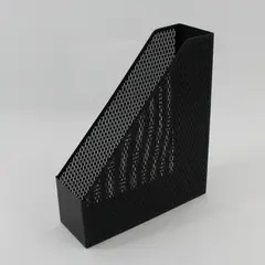Artistic ART20004 3.5" x 10" x 11.5" Punched Metal Magazine File - Black 