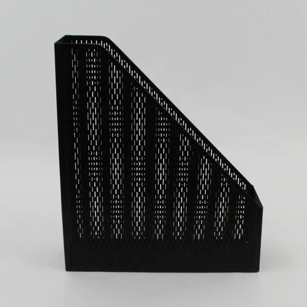 Artistic ART20004 3.5" x 10" x 11.5" Punched Metal Magazine File - Black 