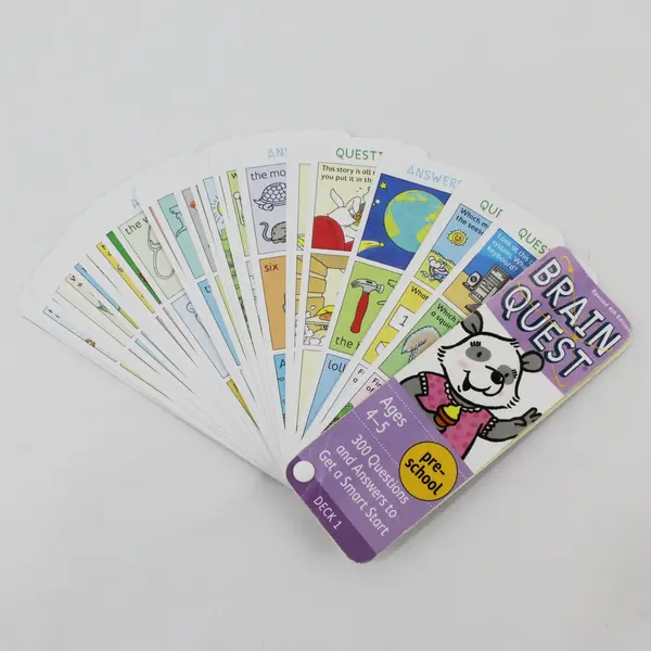 Workman Brain Quest Preschool Ages 4-5 Decks 1 & 2 Q&A Cards Revised 4th Ed 2012
