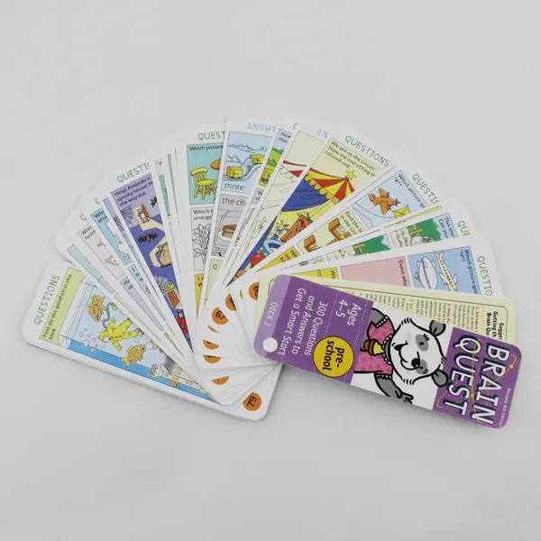 Workman Brain Quest Preschool Ages 4-5 Decks 1 & 2 Q&A Cards Revised 4th Ed 2012