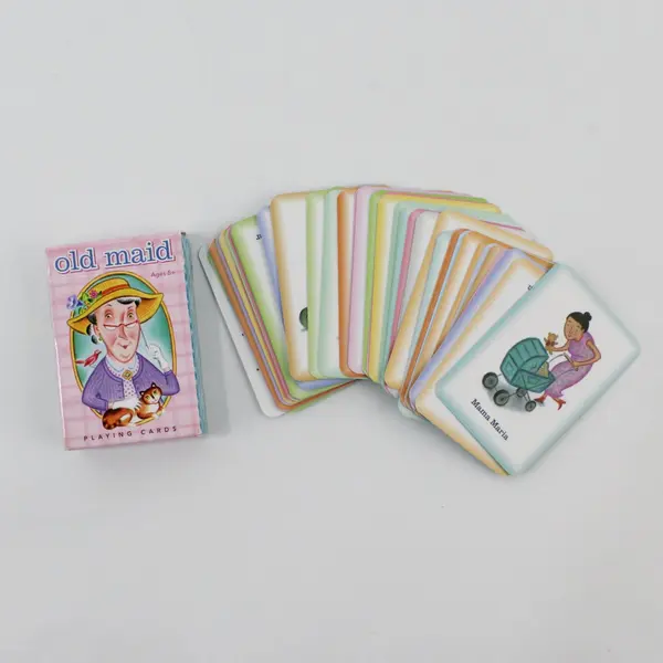 eeBoo Color Go Fish & Old Maid Mini Playing Cards Combo Pack 2011 Ages 5+