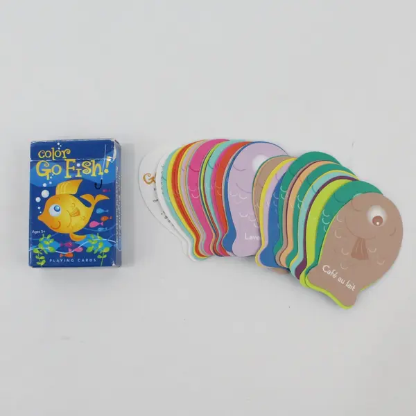 eeBoo Color Go Fish & Old Maid Mini Playing Cards Combo Pack 2011 Ages 5+