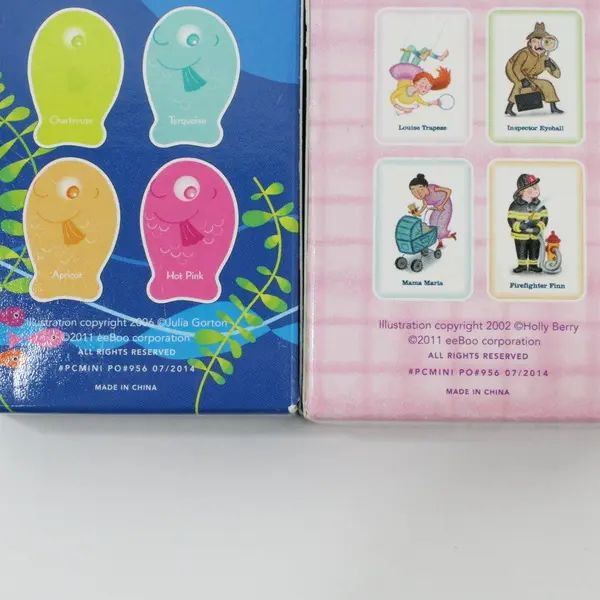 eeBoo Color Go Fish & Old Maid Mini Playing Cards Combo Pack 2011 Ages 5+