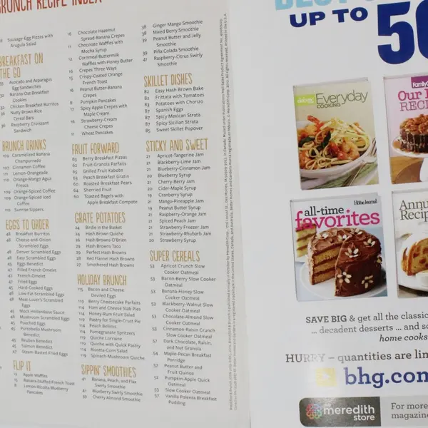 Better Homes and Gardens Special Interest Breakfast & Brunch Magazine 2012 