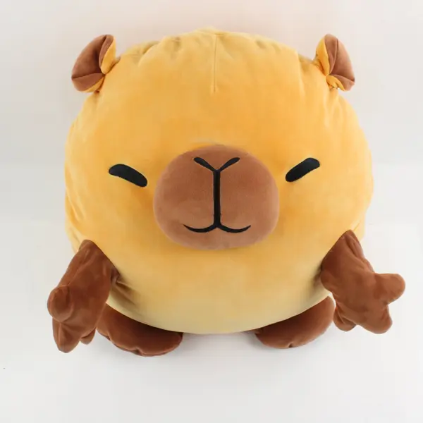 Zuru Capybara Plush Stuffed Animal Cream Brown 13.5 x 14 x 13 in