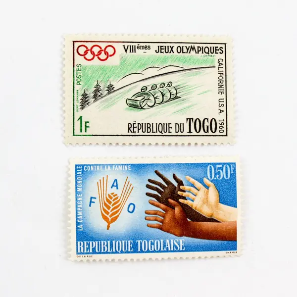 Lot of 9 Togo 1960s Commemorative Stamps Mint Hinged