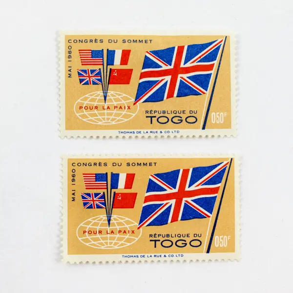 Lot of 9 Togo 1960s Commemorative Stamps Mint Hinged