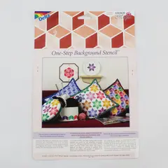 Delta Stencil Magic 3-D Blocks Background Stencil MPN 95 864 1013 Unused