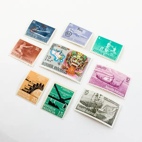 Lot Of 9 Indonesia 1950s-1960s Stamps Mint Hinged OG