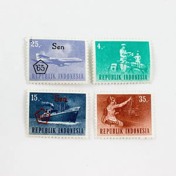Lot Of 9 Indonesia 1950s-1960s Stamps Mint Hinged OG