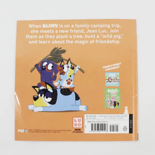 Bluey: Camping 2022 Paperback Picture Book Includes Stickers Good