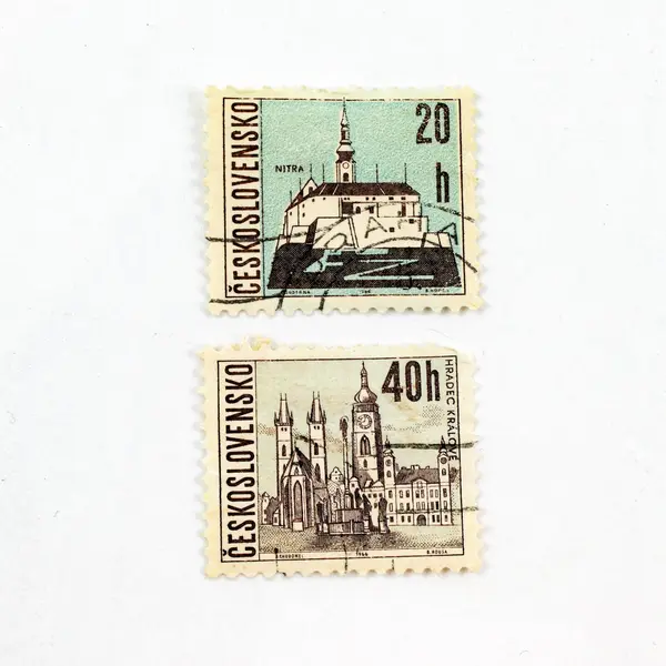 Lot Of 7 Czechoslovakia 1966 Architecture Stamps Used