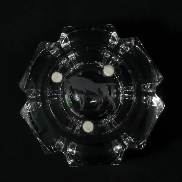Orrefors Corona Crystal Petal Bowl Lars Hellsten 4.5 Inch
