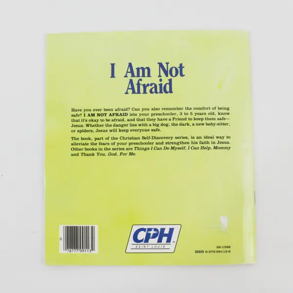 I Am Not Afraid by Rebecca C Jones  Christian Self-Discovery Series 1986 PB