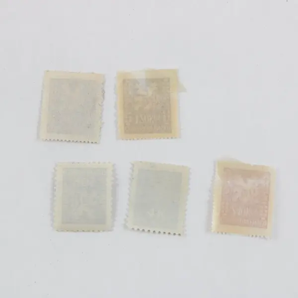 Lot of 5 Czechoslovakia Coat of Arms Stamps 1945-47 Mixed Used & Mint Hinged