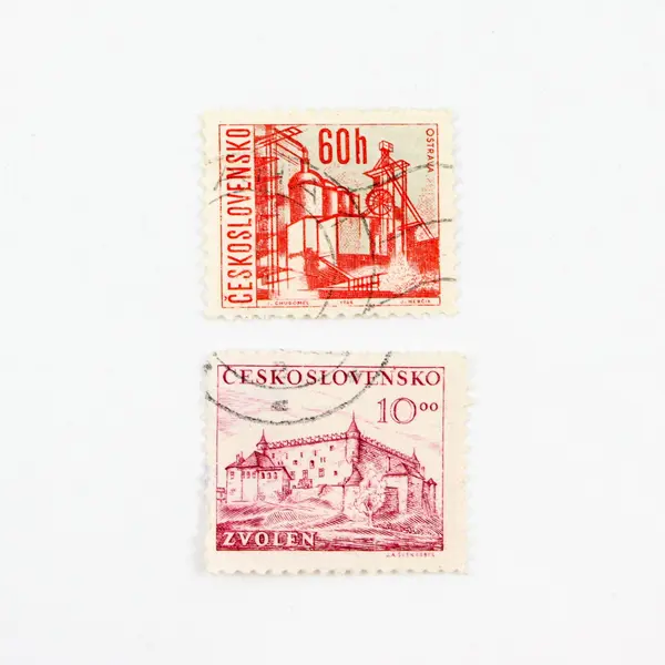 Lot Of 7 Czechoslovakia 1949-1971 Architecture Stamps Used