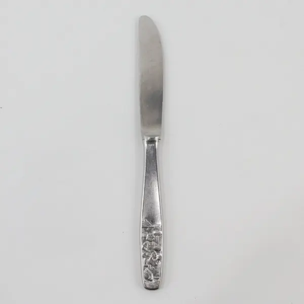 Rostfrei 18/8 Stainless Youth Knife Raised Relief Handle Rare HTF Pattern 6.75"