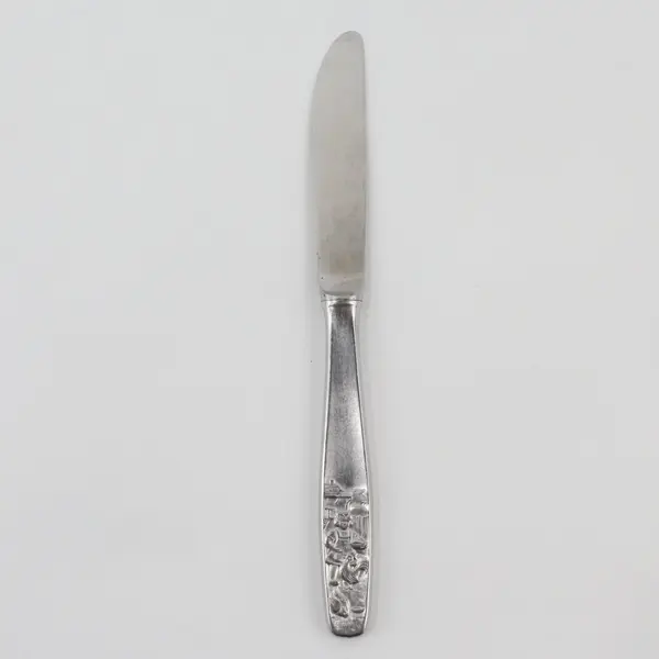 Rostfrei 18/8 Stainless Youth Knife Raised Relief Handle Rare HTF Pattern 6.75"