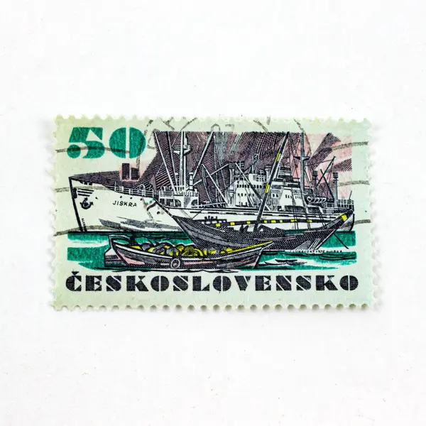 Lot Of 3 Czechoslovakia 1970s Transportation Stamps Used 
