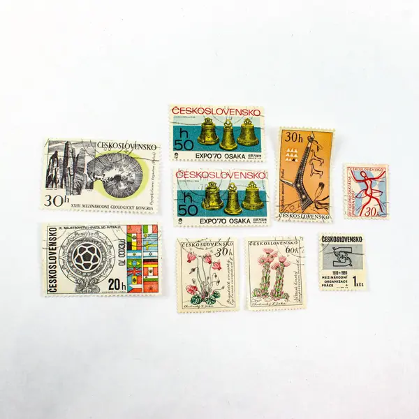 Lot Of 9 Czechoslovakia 1965-1970 Commemorative Stamps Used