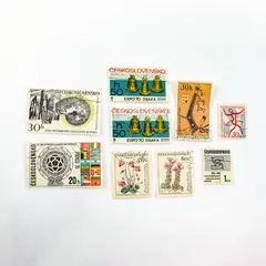 Lot Of 9 Czechoslovakia 1965-1970 Commemorative Stamps Used