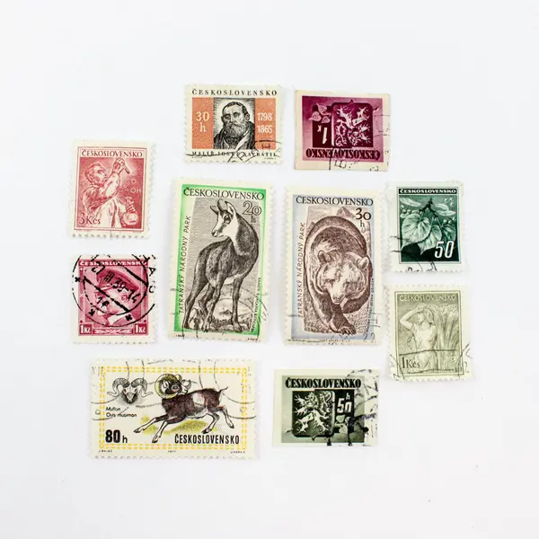 Lot of 10 Czechoslovakia Used Postage Stamps 1950s-1970s