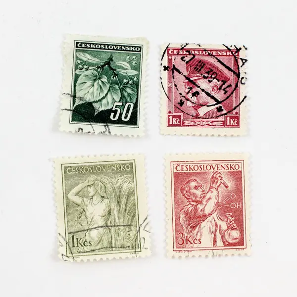 Lot of 10 Czechoslovakia Used Postage Stamps 1950s-1970s