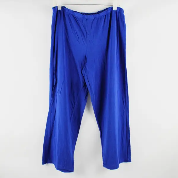 Jockey Ladies' Yoga Capri Blue Size Large Lightweight Casual Summer 