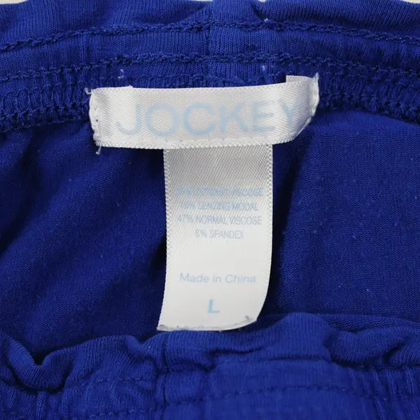 Jockey Ladies' Yoga Capri Blue Size Large Lightweight Casual Summer 