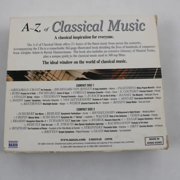 A to Z of Classical Music CD & Book from 2000 Box Set, #8.555319-20
