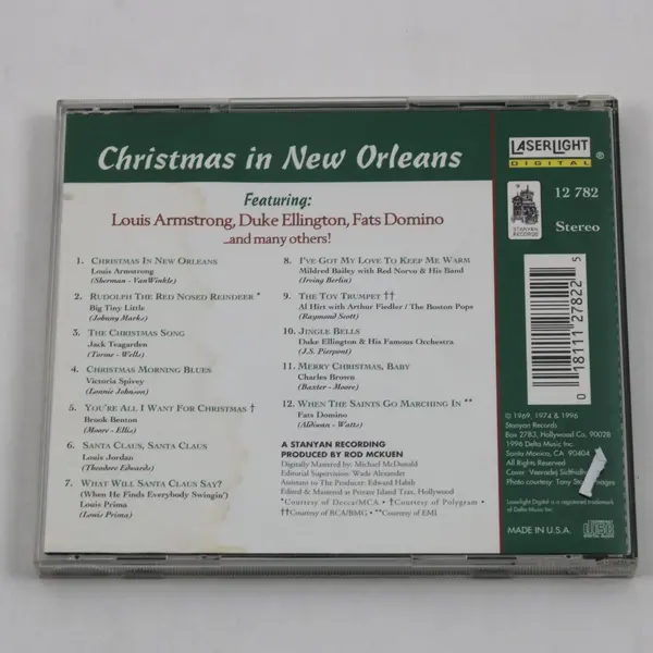 Christmas in New Orleans CD 1996 LaserLight #12782 Louis Armstrong Fats Domino