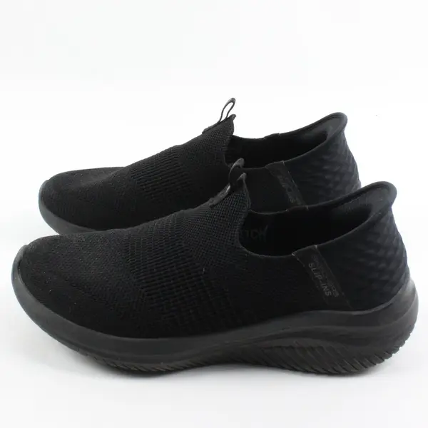 Skechers Slip-Ins Women's Wide Fit Black Walking Shoes Size 8.5