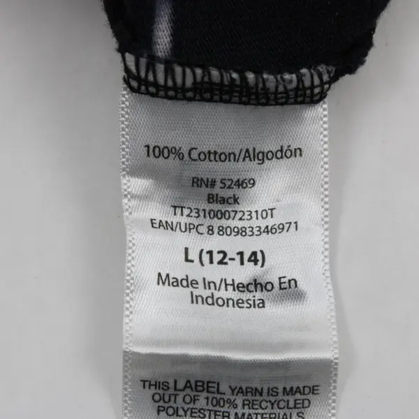 Time And Tru Women's Black White Tie Dye Tank Top Size Large 12-14