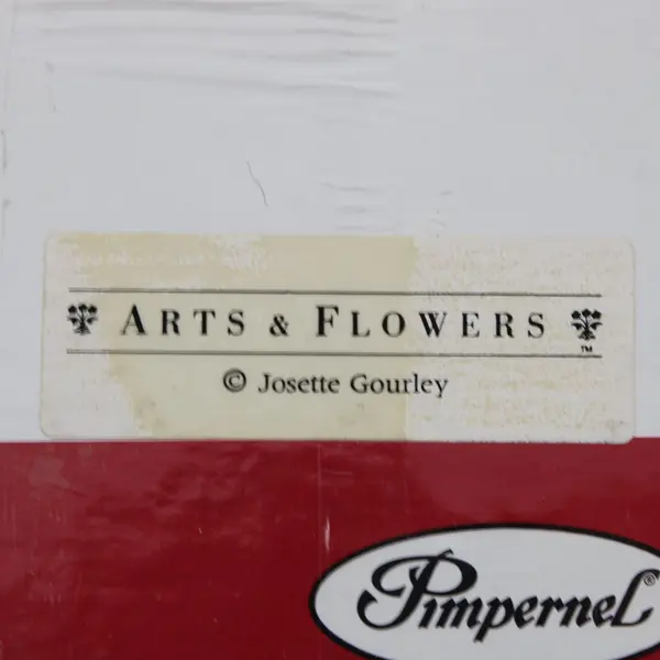 Pimpernel Josette Gourley Alphabet Floral Coasters Set of 6 New Open Box