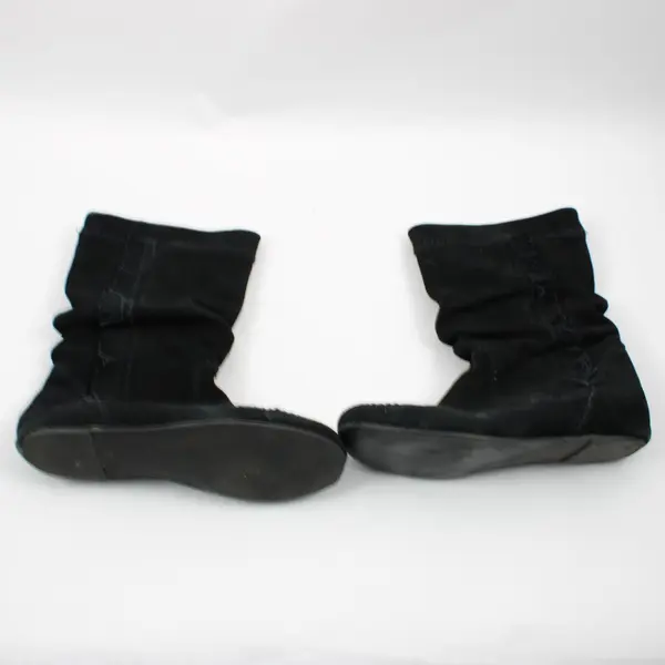 Chinese Laundry Frida Mid-Calf Booties Black Suede Women's 9M