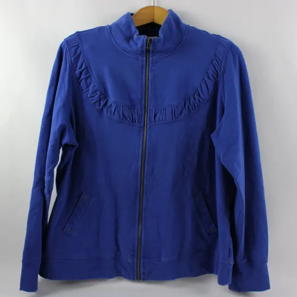 Sports Savvy Women's Blue Full-Zip Activewear Jacket Size XL