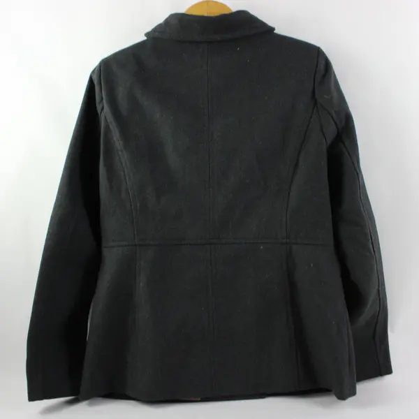 Thread & Supply Women's Wool Blend Peacoat Charcoal Gray Size Large