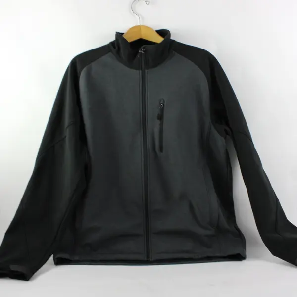 Kirkland Men's XL Charcoal Gray Black Full Zip Track Jacket