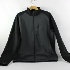 Kirkland Men's XL Charcoal Gray Black Full Zip Track Jacket