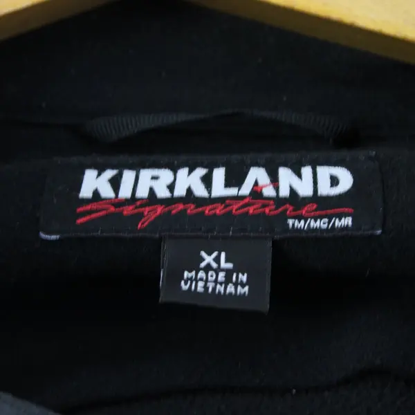 Kirkland Men's XL Charcoal Gray Black Full Zip Track Jacket
