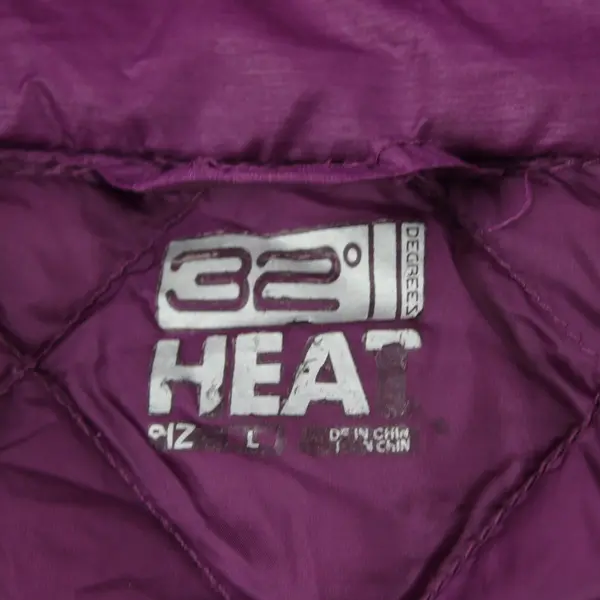 32 Degrees Heat Women's Quilted Jacket Large Plum Purple
