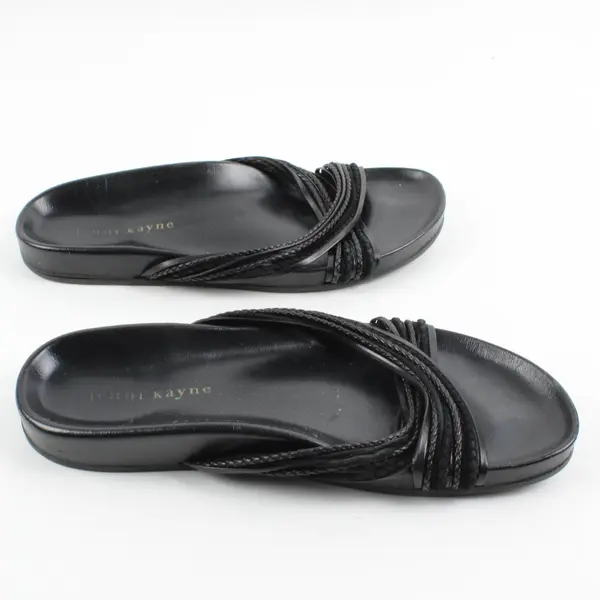 Jenni Kayne Black Strappy Sandals Women's US 7.5 EU 39 Pre-Owned Flawed
