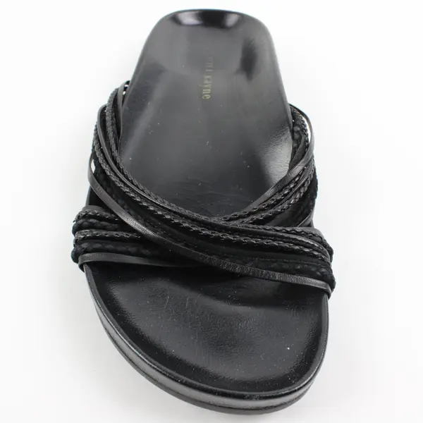Jenni Kayne Black Strappy Sandals Women's US 7.5 EU 39 Pre-Owned Flawed