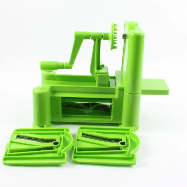Brieftons Tri-Blade Spiral Slicer Green Vegetable Spiralizer