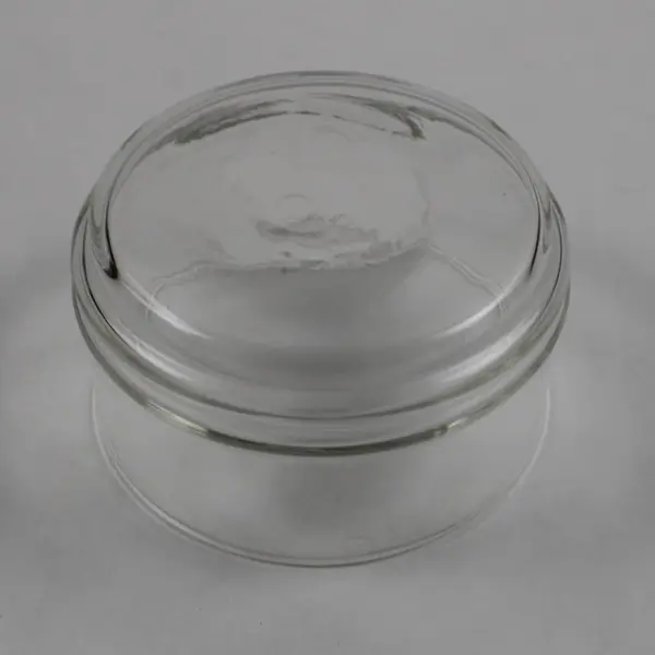 Small Clear Glass Canister Jar with Lid 5 Inch Kitchen Storage