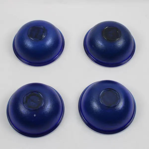 Anchor Set of 4 Cobalt Blue Glass Bowl Candles 5 Inch