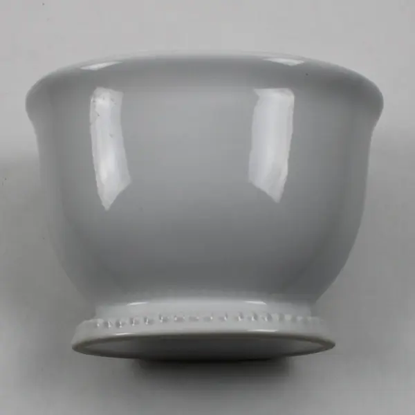 Lot of 2 Ceramic Toothbrush Holders Blue White 4 Inch Bathroom