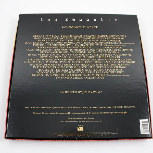 Led Zeppelin 4 CD Box Set 1990 With Booklet Atlantic Records Compilation Good