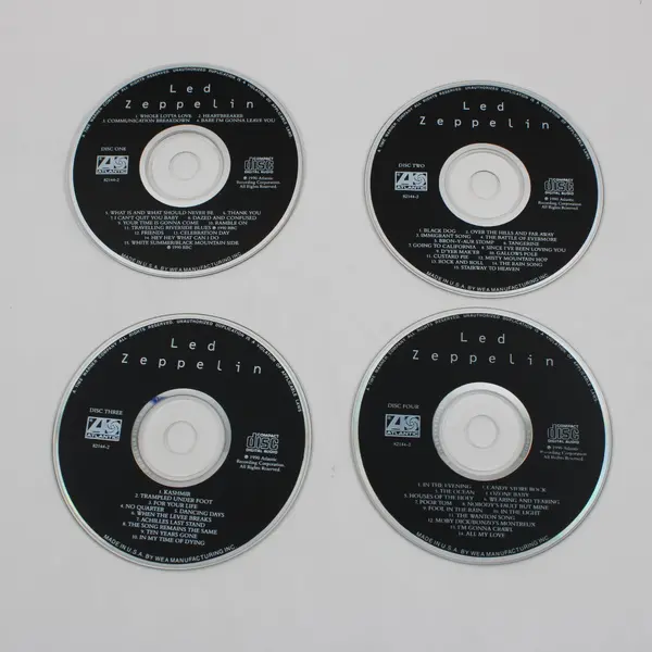 Led Zeppelin 4 CD Box Set 1990 With Booklet Atlantic Records Compilation Good